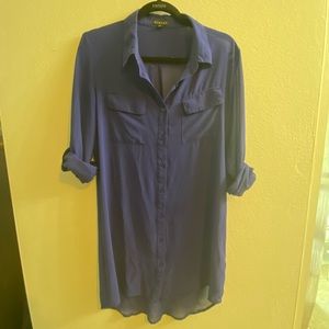Royal Blue shirt dress